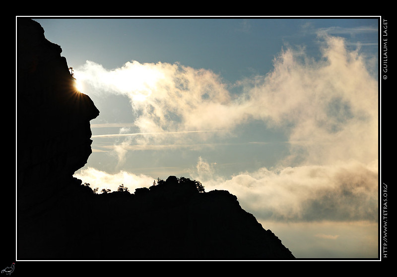 Chartreuse : Tte dans la falaise du Rocher du Midi