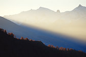Queyras : Rayon dans la brume depuis le col de Tronchet