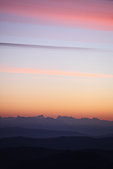 Ventoux : L'aube sur les Alpes, depuis le Mont Ventoux