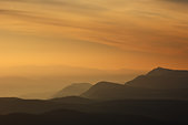 Ventoux : Les cretes du Ventoux a Lure au soleil levant