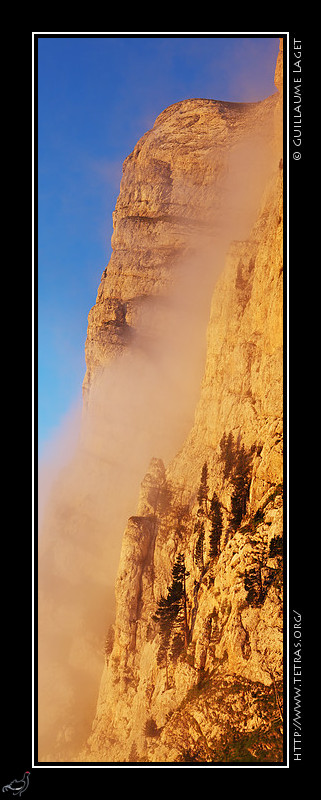 Rcits de randonnes : Panorama vertical sur les falaises des rochers du Playnet 
