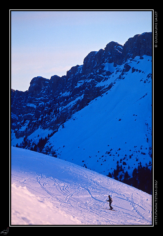 Rcits de randonnes : Randonne  ski en Chartreuse, vers Pravouta