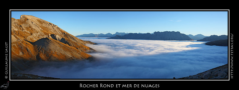 Rcits de randonnes : Du rocher Rond aux crtes de Faraud, la mer de nuages recouvre le massif 
