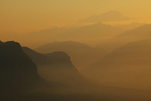 Les crêtes de la Chartreuse au Mont Blanc, depuis le Vercors