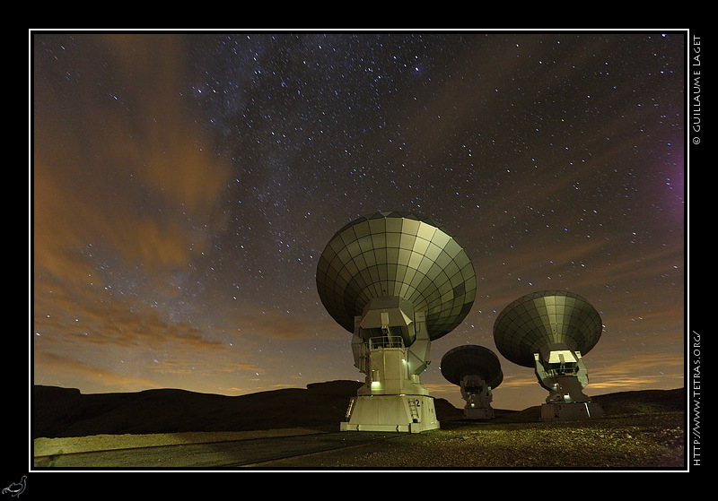 Photo : En Dévoluy sur le plateau de Bure, les antennes de l'IRAM à l'écoute des étoiles 
