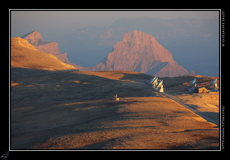 Photo : Antennes de l'IRAM sur le plateau de Bure, Dévoluy 
