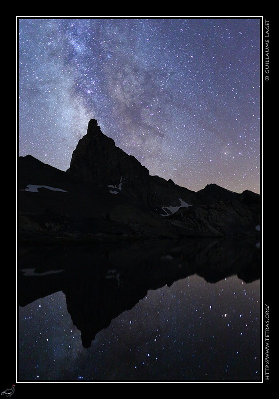 Photo : Étoiles au dessus de la Tête des Toillies, Queyras 
