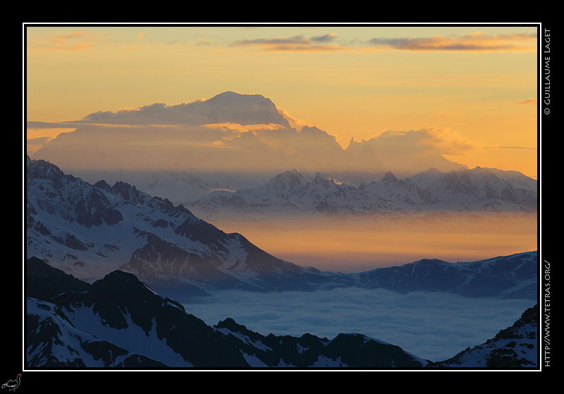 Photo : Mont Blanc depuis Belledonne 
