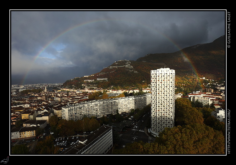 Photo : Grenoble : arc-en-ciel ! 

