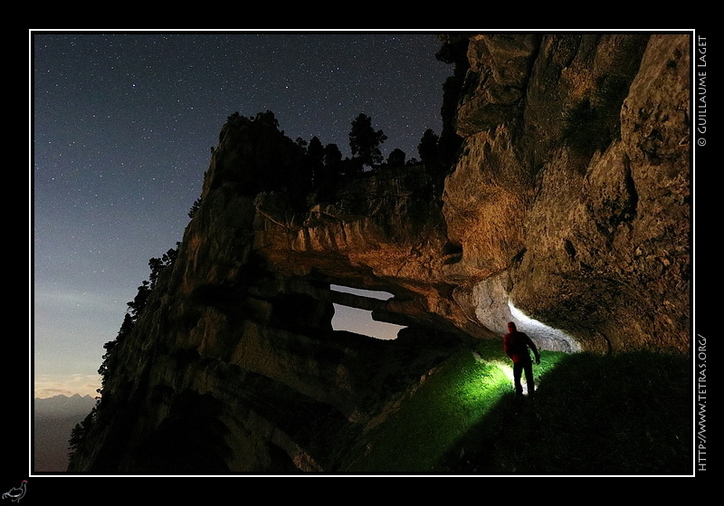 Photo : Bivouac et balade nocturne à la Tour Percée, Chartreuse 
