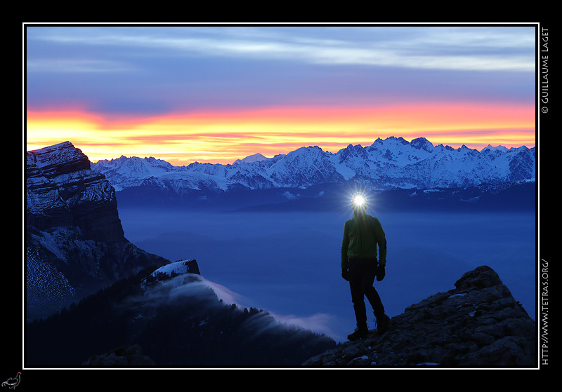 Photo : Fin de nuit sur la Chartreuse 
