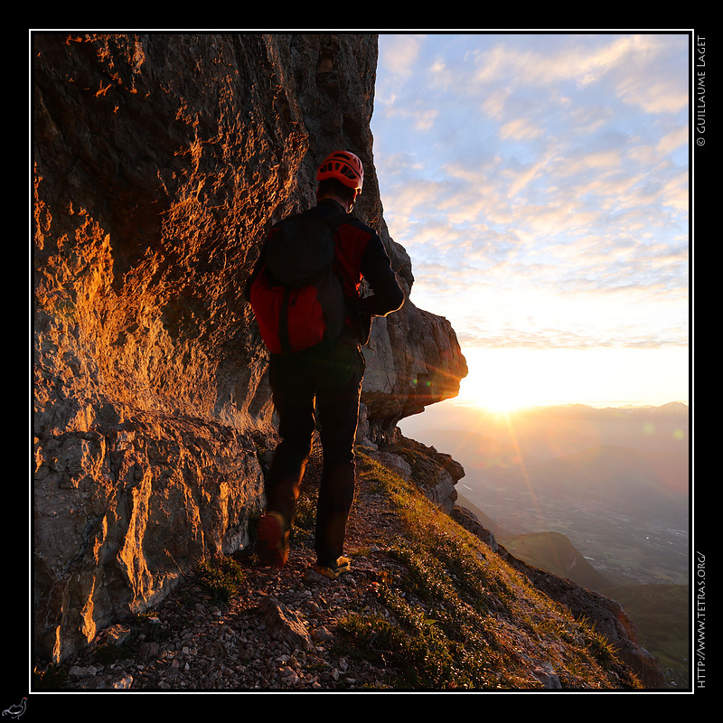 Photo : Vire de la Face Est, Dent de Crolles 
